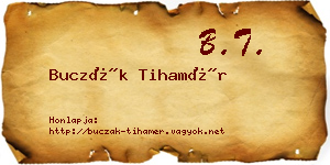 Buczák Tihamér névjegykártya